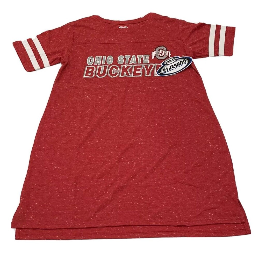 Concepts Sport Womens Sleepwear T-Shirt Red Ohio State Buckeyes Size Medium